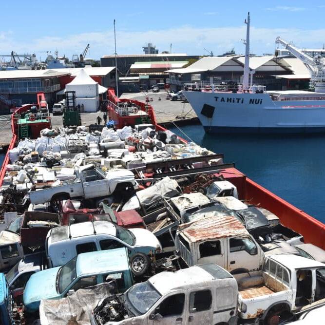 Déchets : 900 m³ rapatriés de Rikitea
