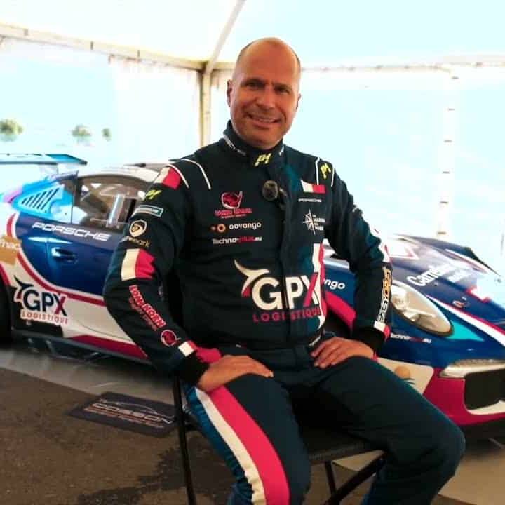 Simon Jean-Joseph en Porsche au rallye Cœur de France