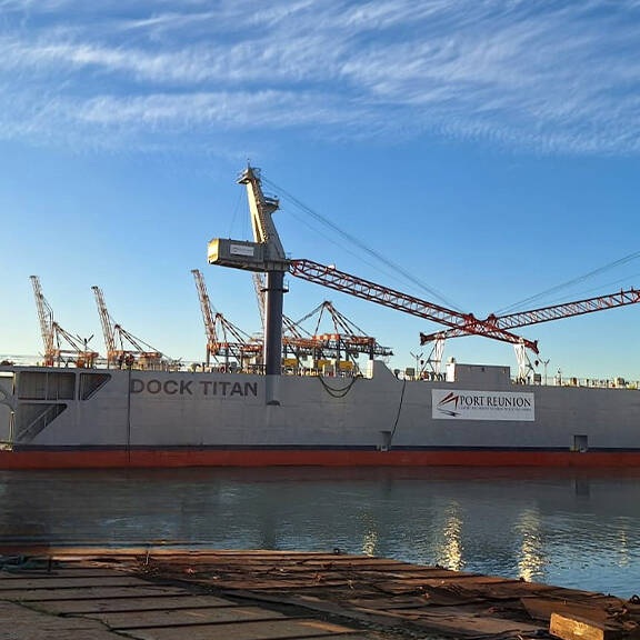 La Réunion : le dock flottant 