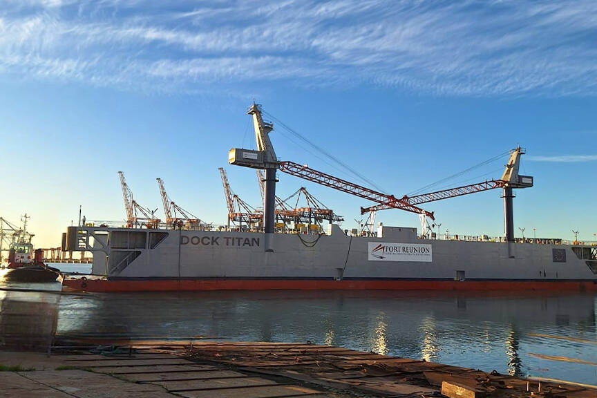La Réunion : le dock flottant