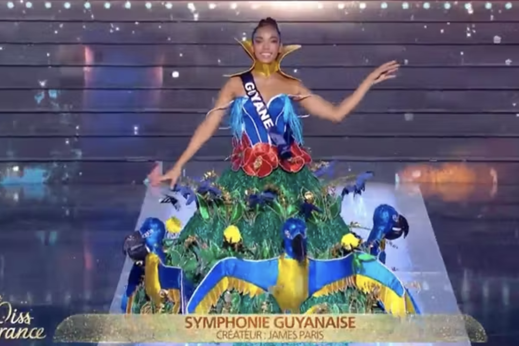 Miss France 2026 : la Guyane triomphe avec « Symphonie guyanaise », un costume régional éclatant d’identité