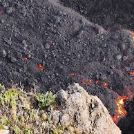 Piton de la Fournaise : la coulée figée à 660 mètres d’altitude dans les Grandes Pentes