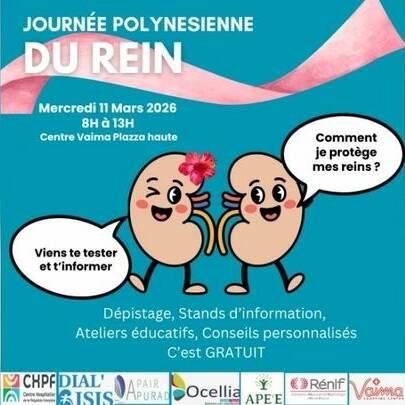 Reins KO, match perdu d’avance ? À Papeete, un dépistage gratuit pour éviter la dialyse