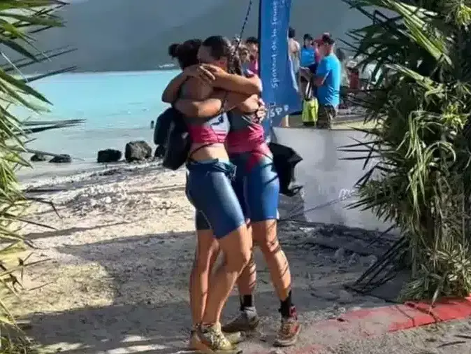 Deux Calédoniennes remportent le swimrun XL de Moorea