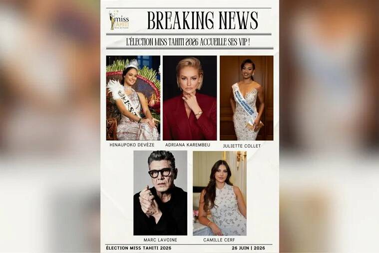 Miss Tahiti 2026 : un jury cinq étoiles avec Karembeu, Lavoine et Cerf