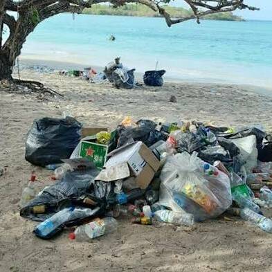 Martinique : 30 m³ de déchets ramassés après un after-yoles à l'Anse Meunier