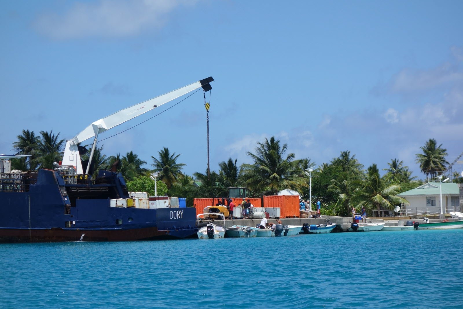 Polynésie : le nouveau cargo Dory 2 arrive à Papeete pour desservir les Tuamotu
