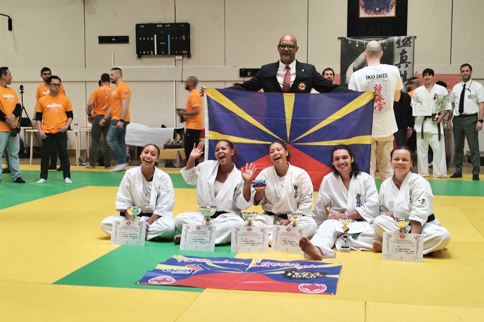 Karaté Kyokushin : la délégation réunionnaise brille à Porto avec 12 podiums